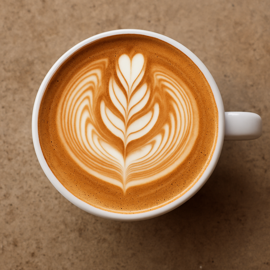 A beautiful latte art